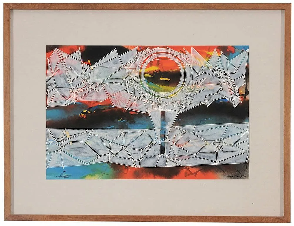 Illuminations #5 by Jimmy Ernst, 1971, gouache on paper, sold May 2015