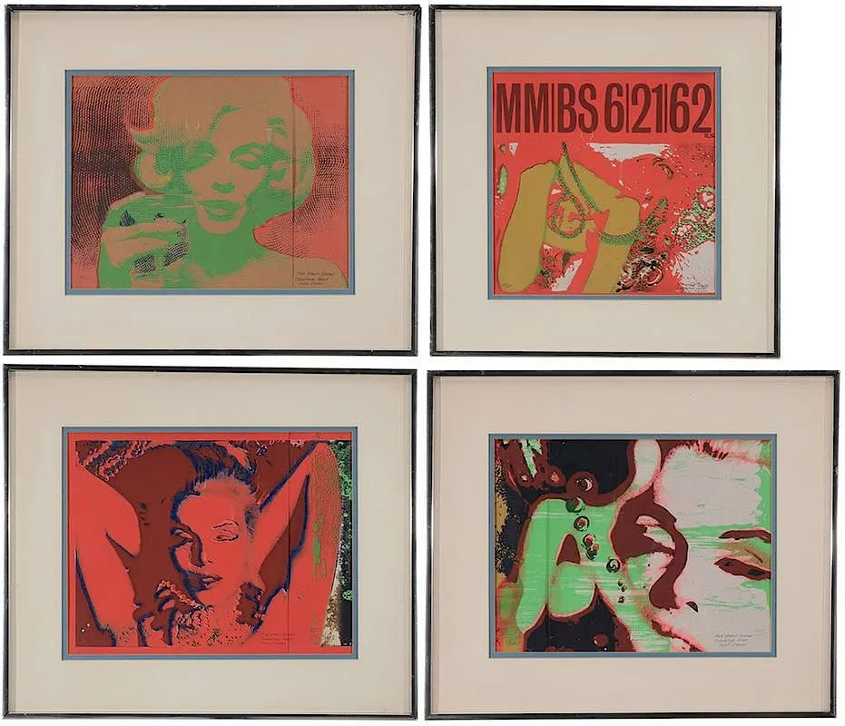 Four serigraphs from The Last Session by Bert Stern, 1962, serigraphs on paper, sold May 2015