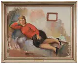 Bernard Karfiol, Portrait of Dorothy Varian Reclining