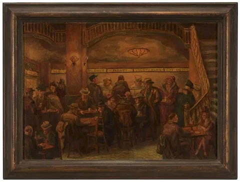 Helen Farr Sloan, Automat, New York City, 1934, tempera and oil on masonite