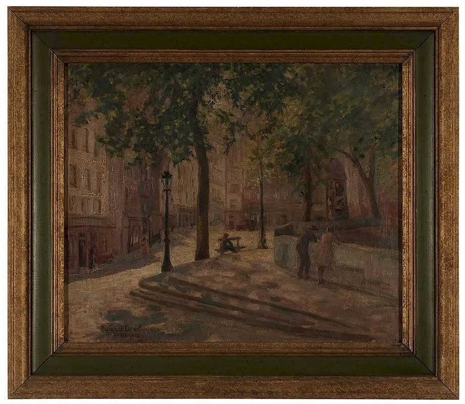 City Square, Paris by Byron Golding Dreifoos, 1922, oil on canvas, sold May 2015