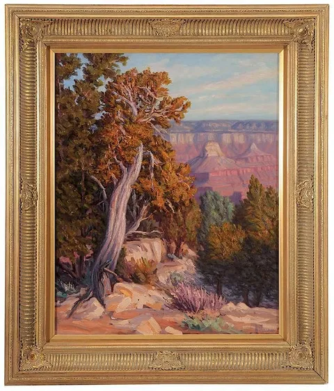 Michael L. Coleman, Along the Rim, 1990, oil on canvas