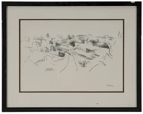 Andrew Dasburg, Town, lithograph