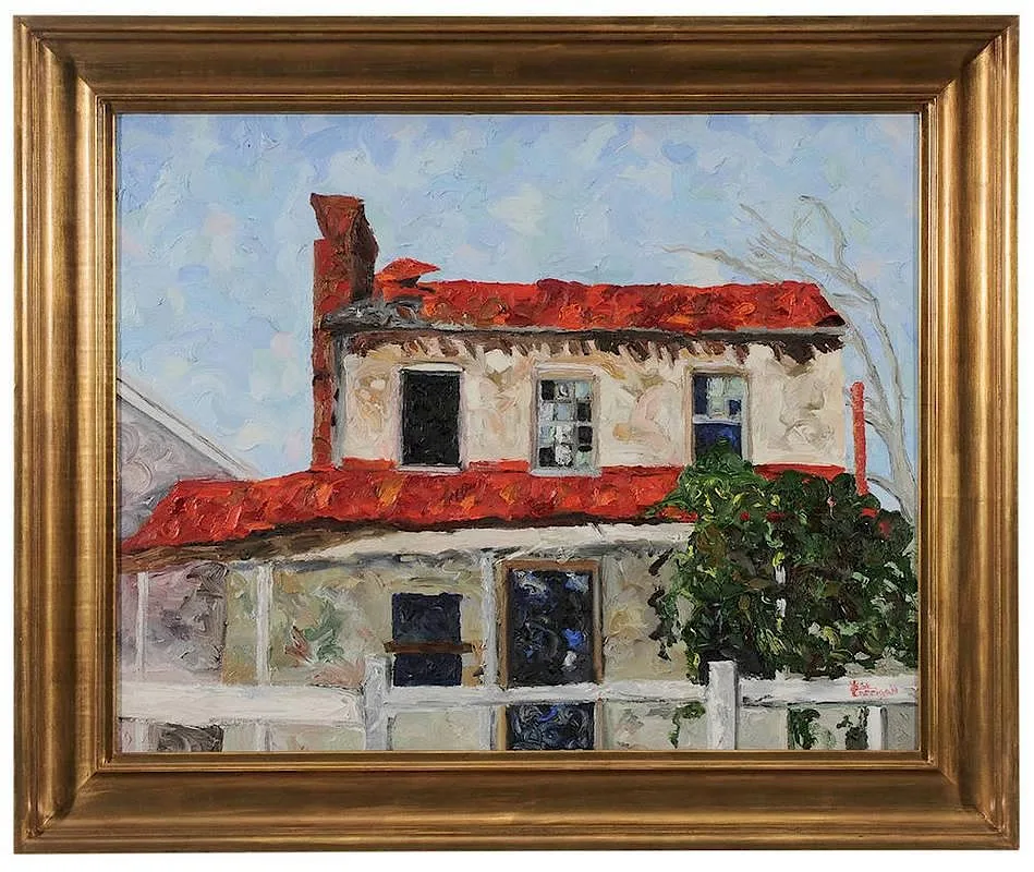 Lese Corrigan, Anybody Home?, oil on canvas