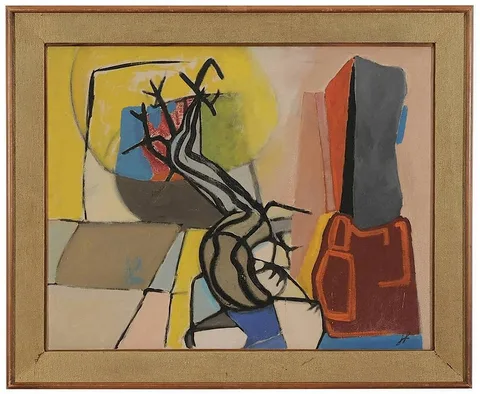 John Ferren, The Desert Tree-Utah (JF355), 1948, casein on canvas