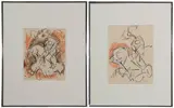 Carl Holty, Untitled, two abstract compositions