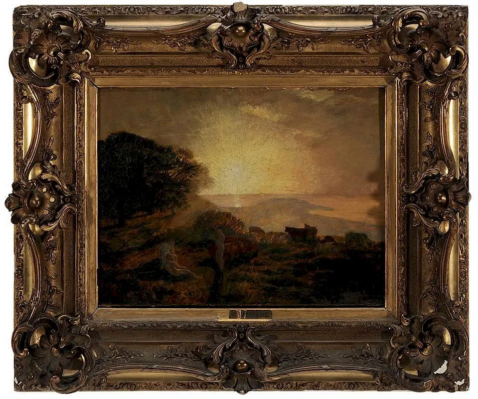 Theocrite by Émile-René Ménard, oil on fiberboard, sold Mar 2015
