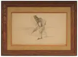 Jean-Louis Forain, Man Walking with Umbrella and Briefcase