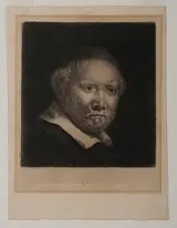 Rembrandt van Rijn, Lieven Willemsz van Coppenol, Writing Master: The Larger Plate (B. 283)