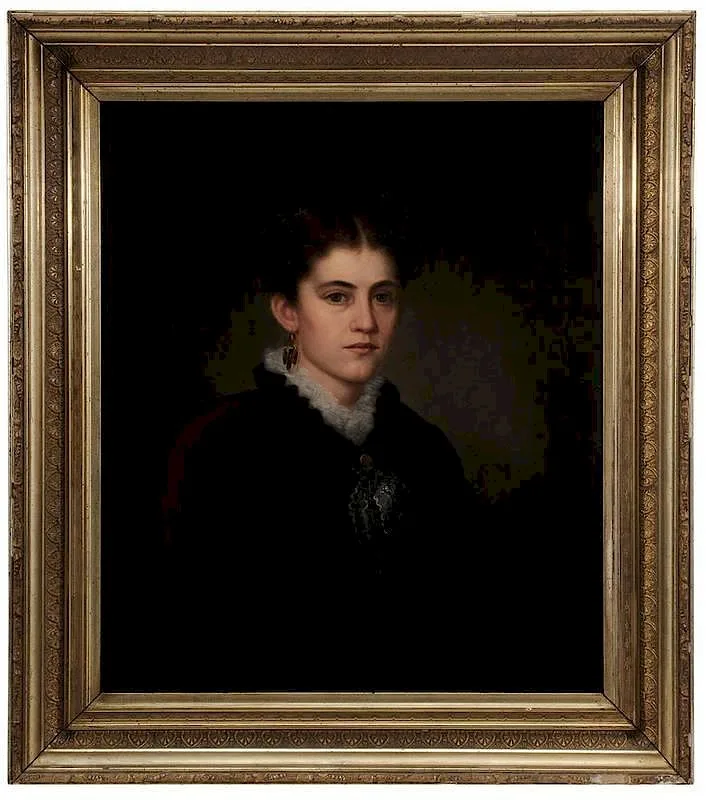 Ulysses Dow Tenney, Portrait of a Lady, oil on canvas