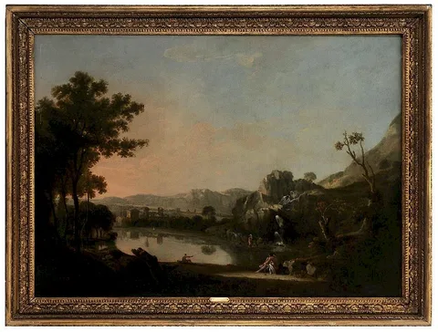 Richard Wilson, View of Pantano Borghese, circa 1770, oil on canvas
