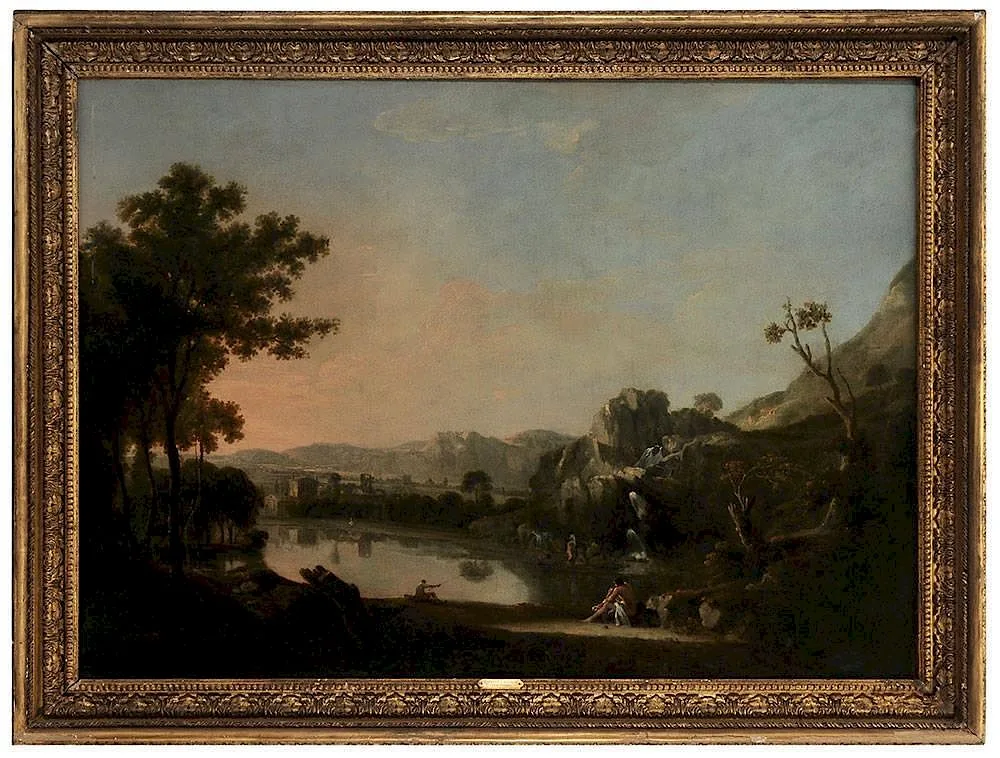 Richard Wilson, View of Pantano Borghese, circa 1770, oil on canvas