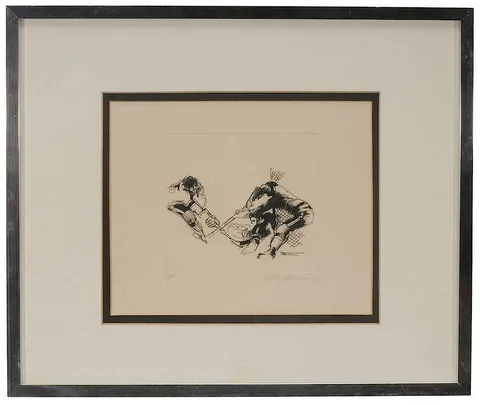 LeRoy Neiman, Goal, 1972, etching