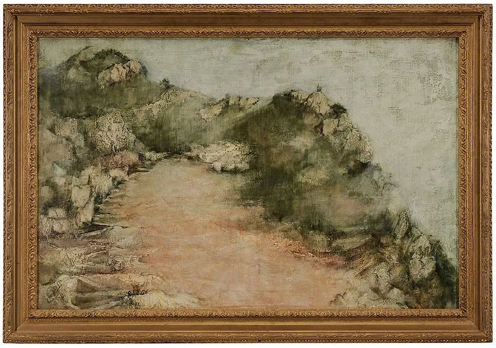 Landscape by Raffi Kaiser, 1965, oil on canvas, offered Jan 2015