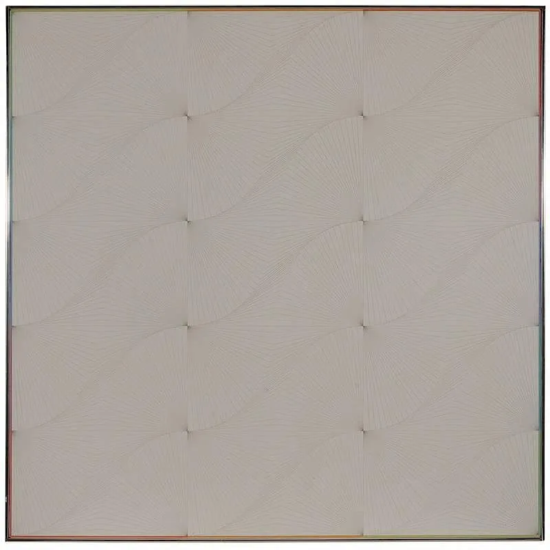 Edna Wright Andrade, Silver Point Wave, 1976, acrylic and silver point on canvas