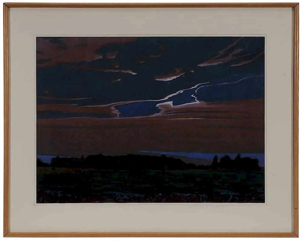Charles Basham, Moonlight, 1986, pastel on paper