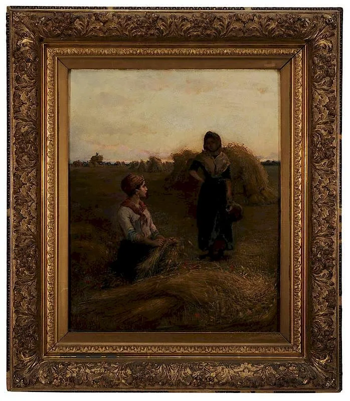 The Last Sheaf by H. Winthrop Peirce, oil on canvas, sold Nov 2014