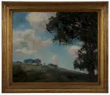 Charles Harold Davis, Litchfield Hills, a New England farm on a hill