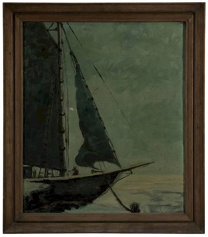 Ragnar Olsen, Sailing Vessel, oil on canvas