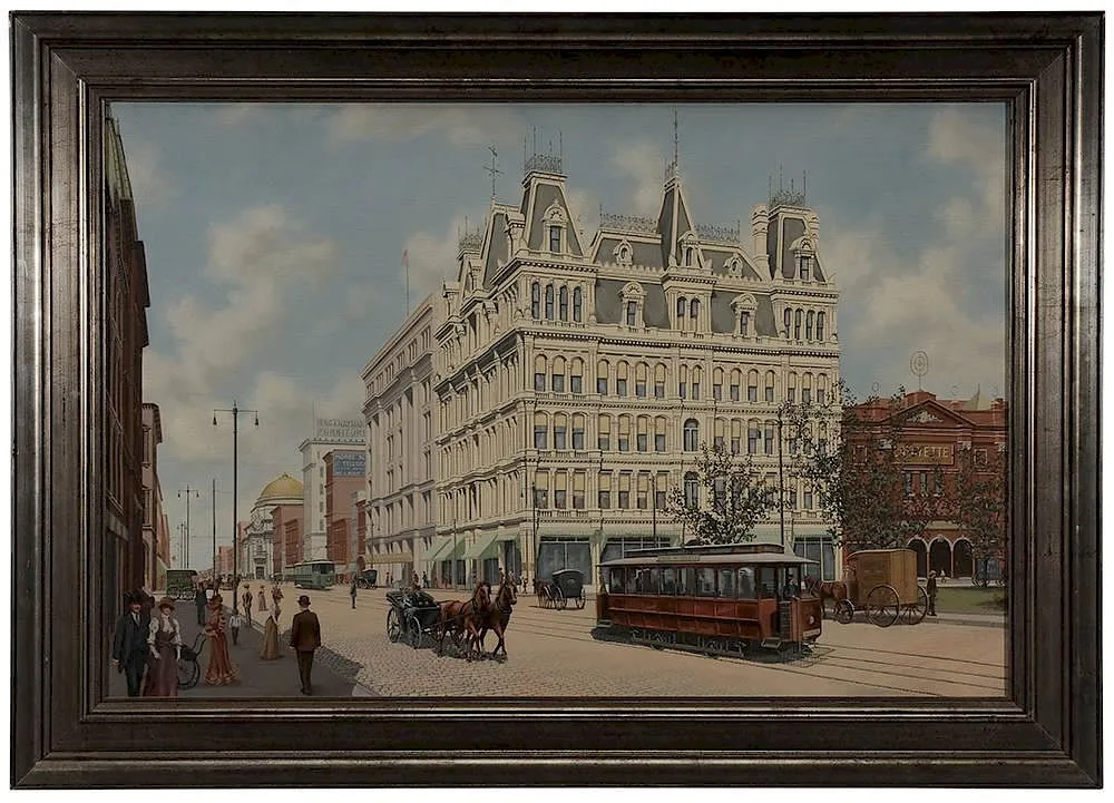 Thomas R. Colletta, Main Street, Buffalo, New York, 1905, oil on canvas