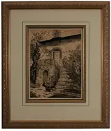 Alfred Heber Hutty, My Doorway on Tradd Street (46 Tradd Street, Charleston, S.C.)