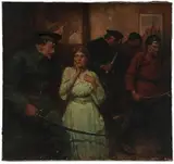 Frank Schoonover, My Escape Through Russia (S.916), an illustration for a story in the Ladie's Home Journal, September
