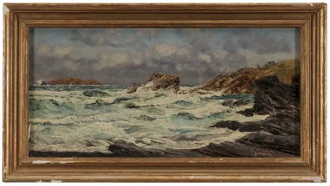 John Brett, Trevone, Cornwall, 1889, oil on canvas