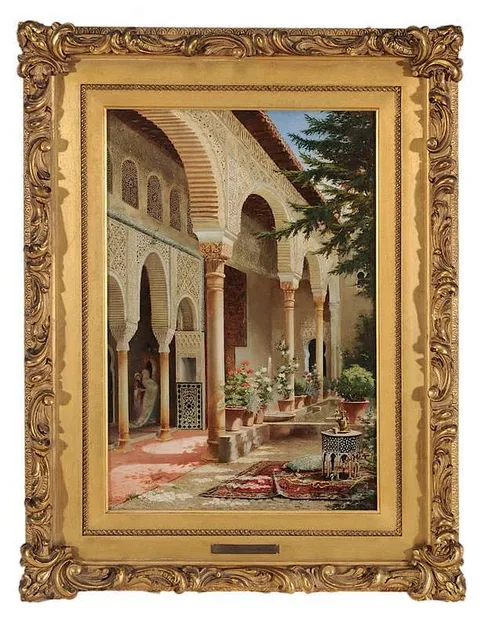 Alberto Pasini, View of the Alhambra, 1892, oil on canvas