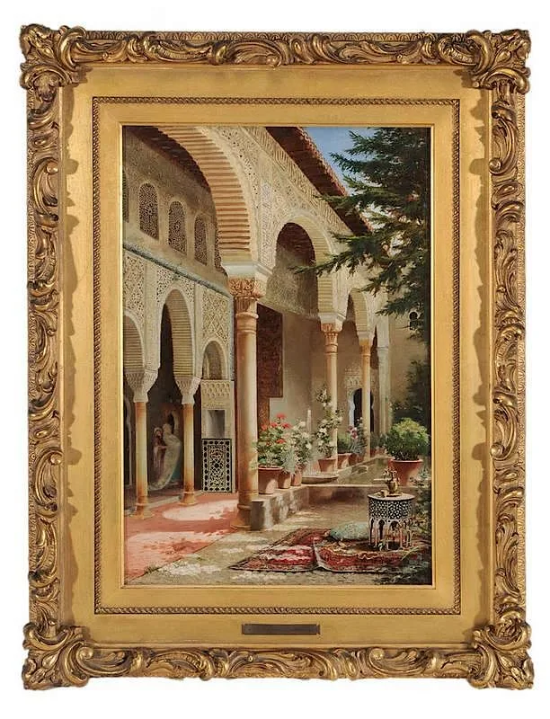 Alberto Pasini, View of the Alhambra, 1892, oil on canvas