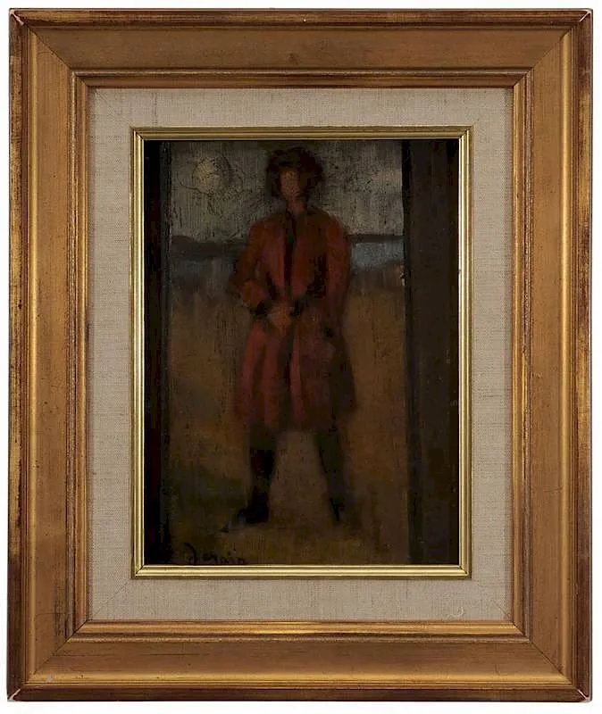 Figure in Red by André Derain, oil on panel, sold Sep 2014