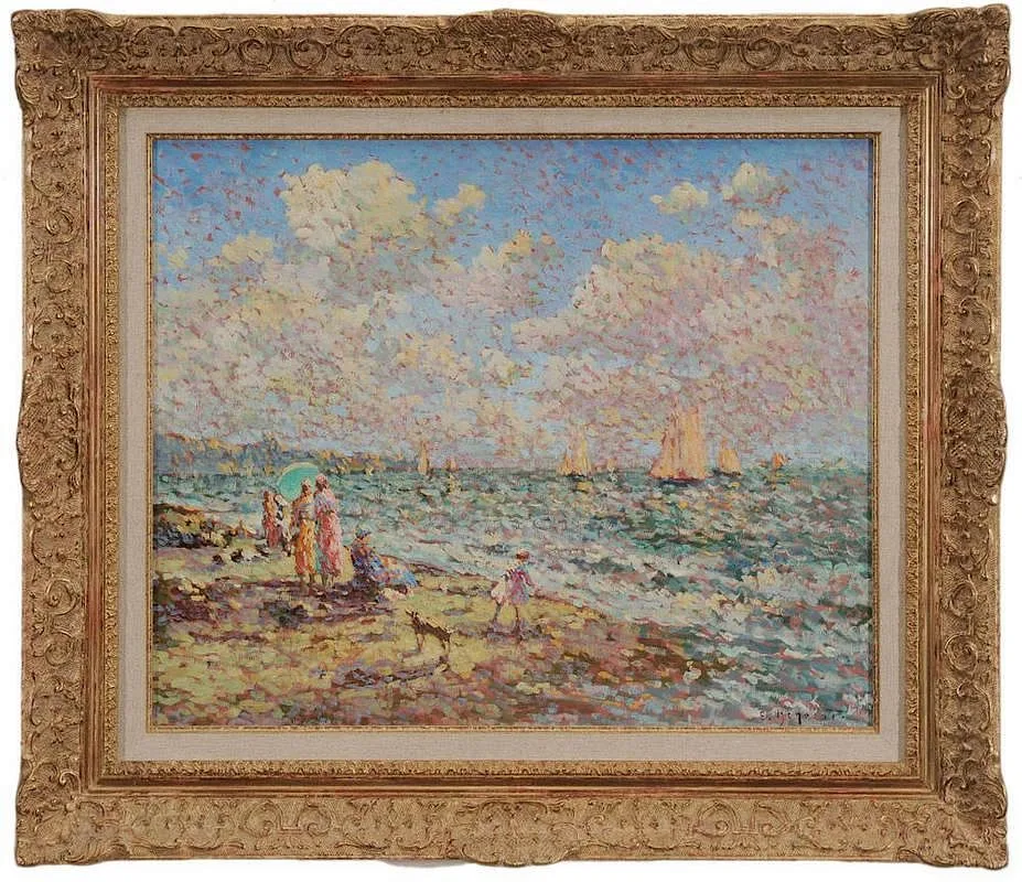 Eugène Begarat, [Jour de Vent en Bretagne], oil on canvas