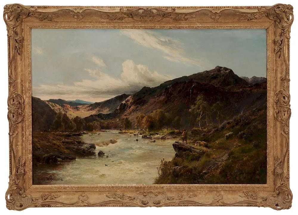 Sr. by Alfred de Breanski, oil on canvas, sold Sep 2014