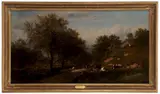 James McDougal Hart, Cows in a Meadow by a Stream