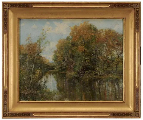 Autumn in Berkshire by Olive Parker Black, oil on canvas, sold Sep 2014