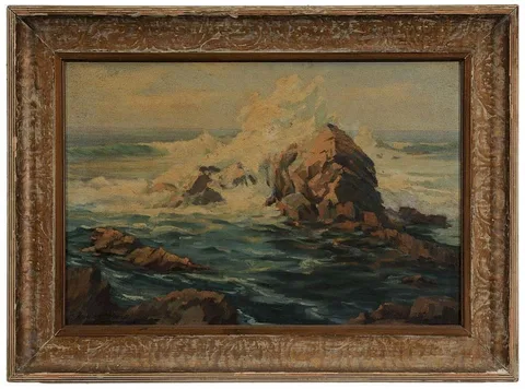Louis Hovey Sharp, The Coast Guard, oil on canvas