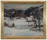 Aldro Thompson Hibbard, Winter Landscape with Farm, Vermont