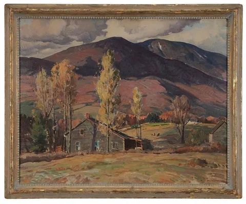 Aldro Thompson Hibbard, Vermont Homestead, oil on canvas