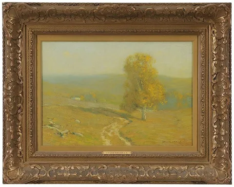 Robert Bruce Crane, Golden Autumn, oil on canvas