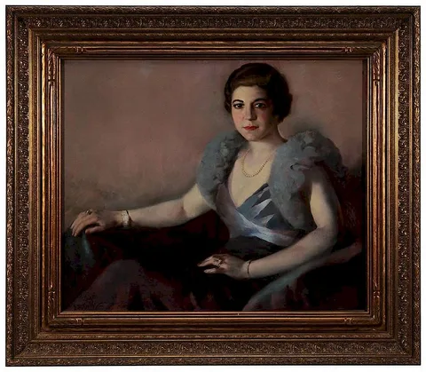 John William Orth, Portrait of Ruth Auerbach Hirsch, oil on canvas