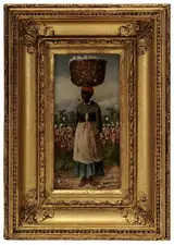 William Aiken Walker, Woman with Basket of Cotton On Her Head
