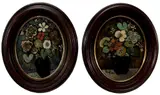 Henry Faulkner, A pair of still lifes of flowers