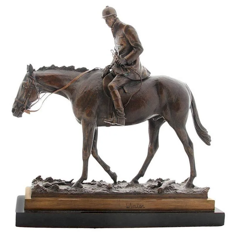 Winter by Marilyn Meiselman Newmark, 1982, patinated bronze on laminated base, offered Jul 2014