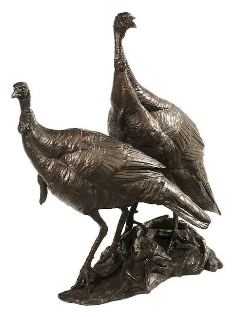 First Winter by Walter T. Matia, 1987, patinated bronze, offered Jul 2014