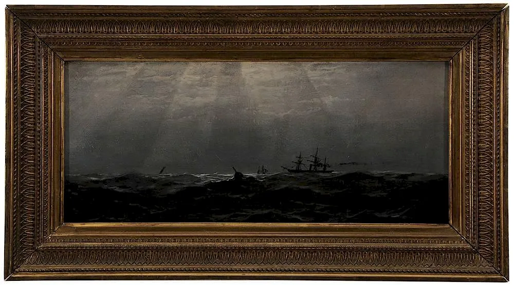 Noonday at Sea by John Hamilton, oil on canvas, offered Jul 2014