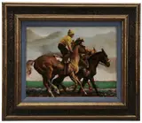Frank N. Ashley, Santa Anita-Morning Workout-3 Horses