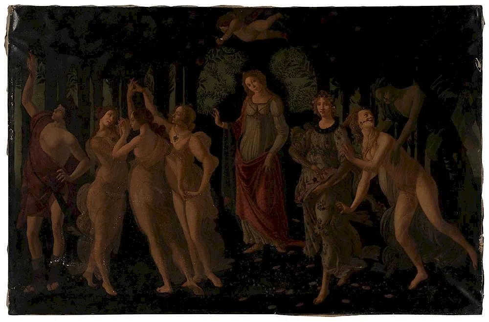 Primavera by Sandro Botticelli, oil on canvas, offered Jul 2014