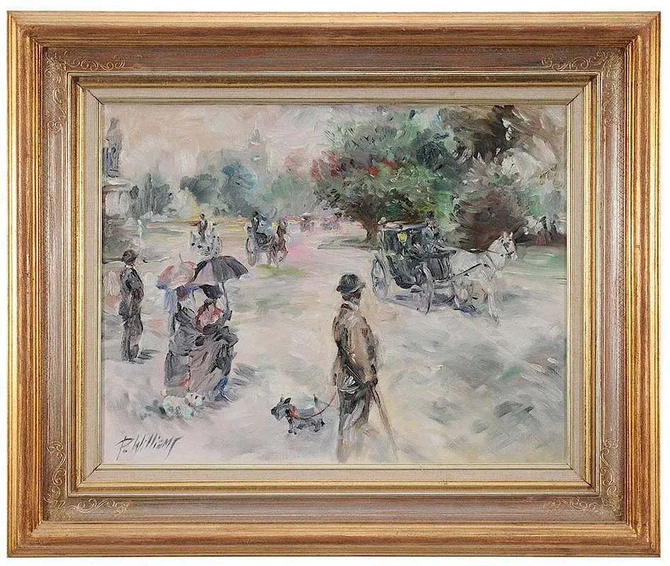 Gentleman's Scottie by Paul A. Williams, oil on canvas, offered Jul 2014