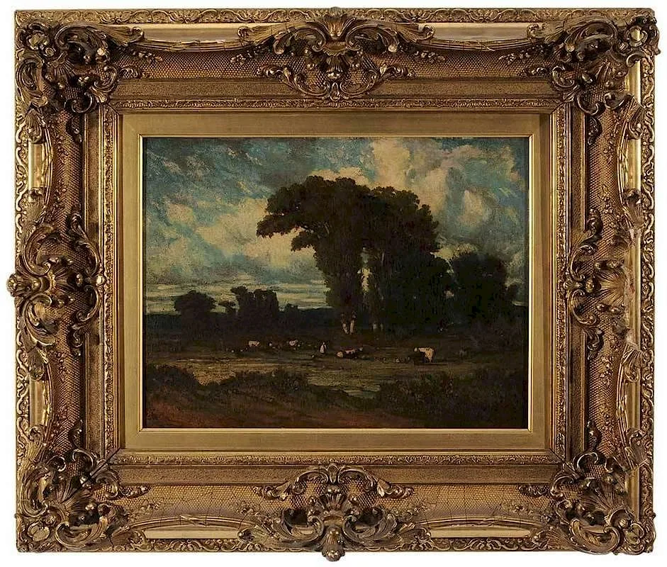 Pastoral Landscape by Jules Dupré, oil on canvas, offered May 2014