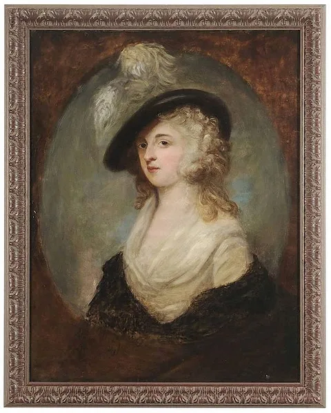 Portrait of Lady Georgiana Cavendish, Dutchess of Devonshire (nee Spencer 1757-1806) by Thomas Gainsborough, oil on canvas, offered May 2014
