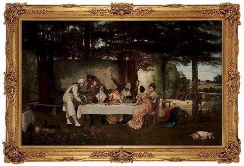 George Adolphus Storey, The Young Prodigal and His Friends, oil on canvas